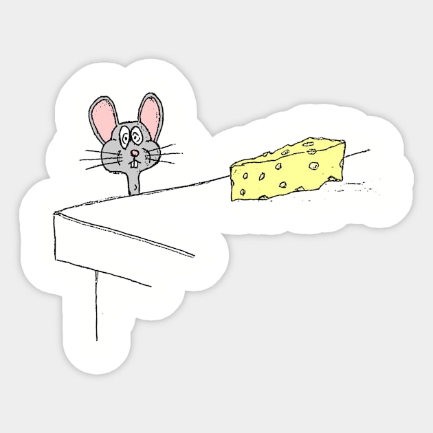 Cheese Sticker by LK_TK_DESIGNS